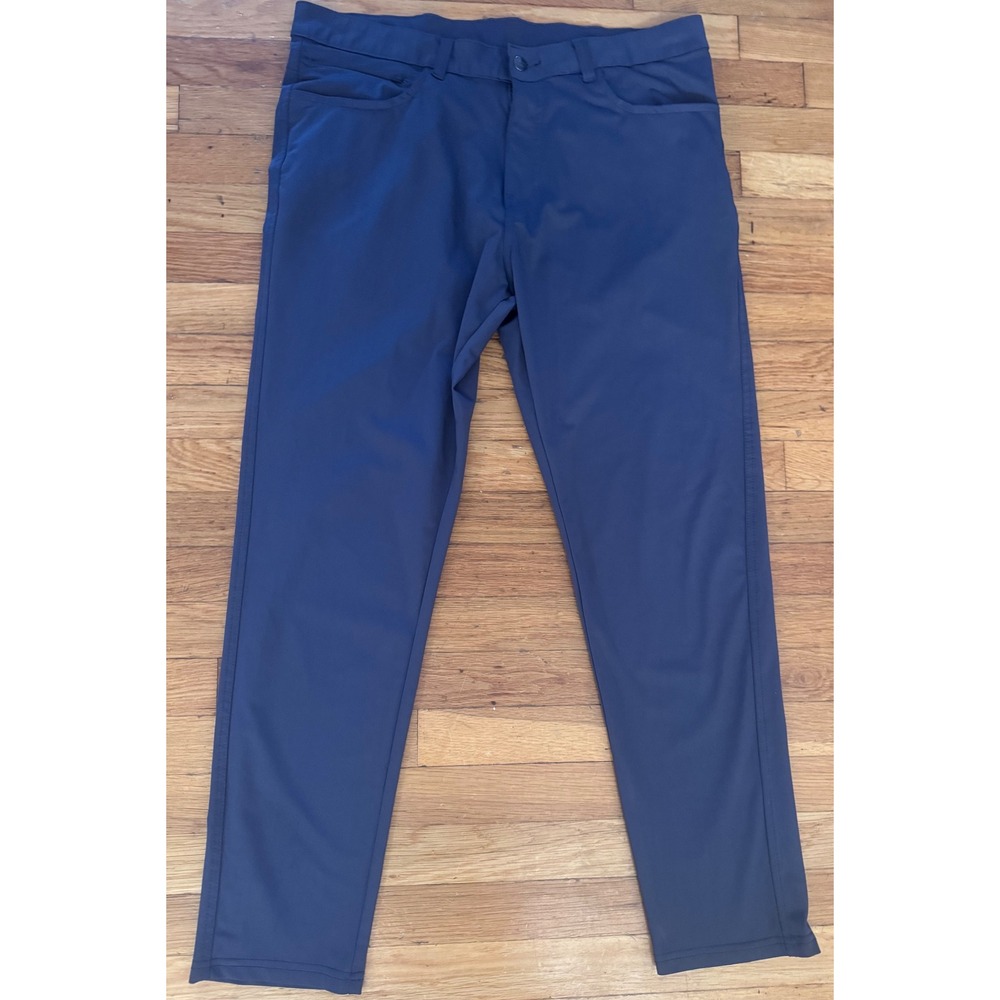 Leg3nd Mens Golf Pants Gray Elevated Prep Performance Trousers 5-Pocket 36x30